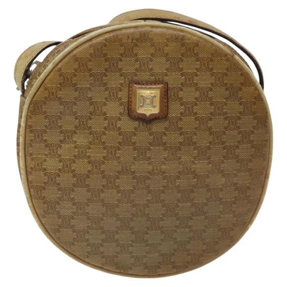 CELINE Macadam Canvas Shoulder Bag Brown - Picture 2 of 12